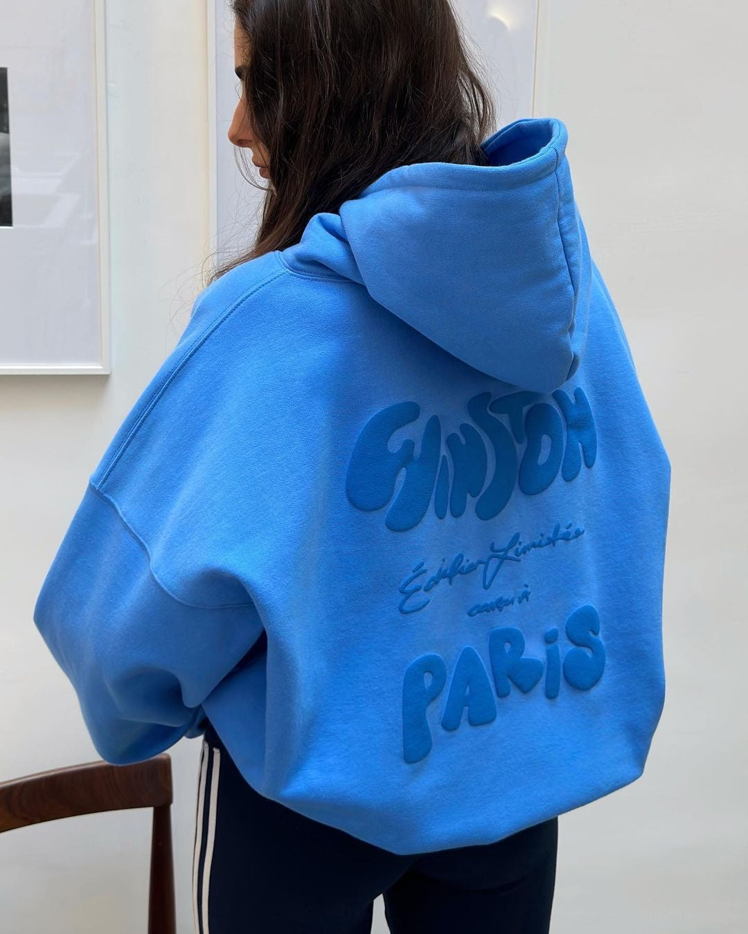 MR WINSTON PUFF HOODIE - LIMITED EDITION PARIS BLEU