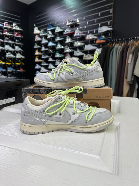 OFF WHITE NIKE DUNK LOW LOT 43 OF 50